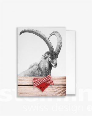 Grusskarte «Steinbock»