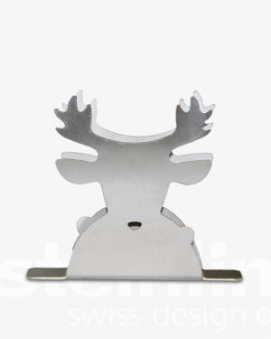 Serviettenhalter «Hirsch», Chromstahl