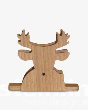 Serviettenhalter «Hirsch», Buche