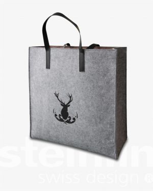 Wäschetasche/Shopper gross «Hirsch», Filz