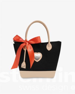 Filz Handtasche, schwarz
