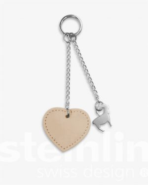 Anhänger Steinbock Kette, beige