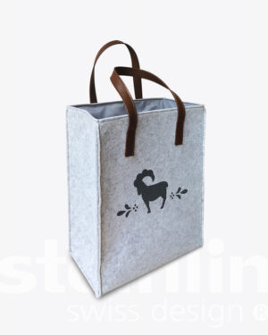 Shopper «Steinbock», Filz