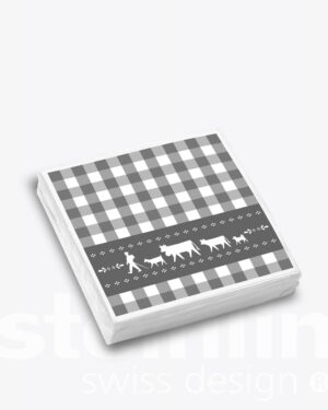 Papierservietten «Alpaufzug Vichy»